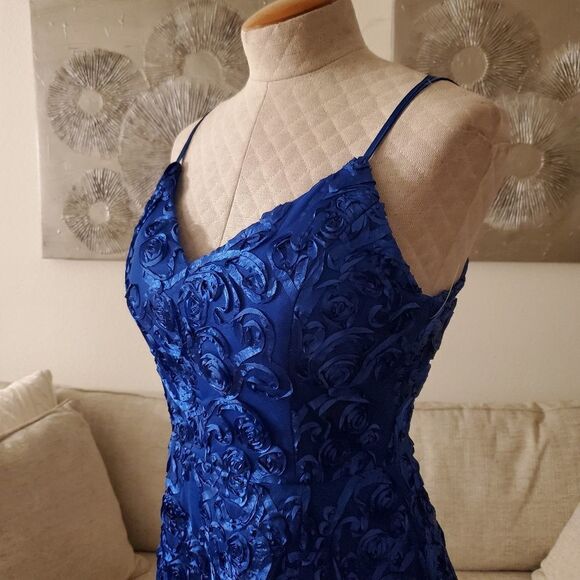 Love Nickie Lew Blue Soutache Lace Skater Mini Dress (size 6 women's/9 juniors) - Picture 9 of 16